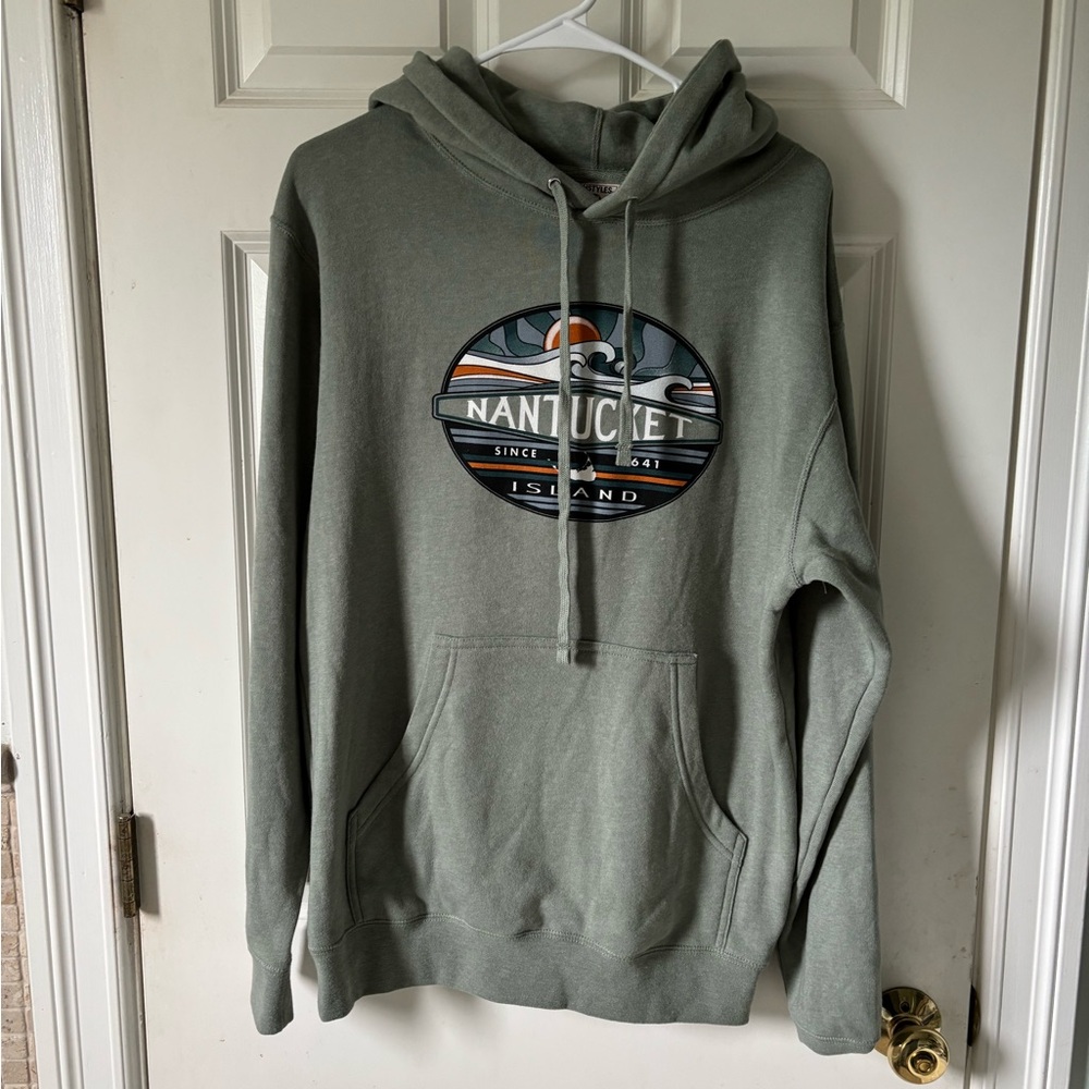 Nantucket Island Green Hoodie
